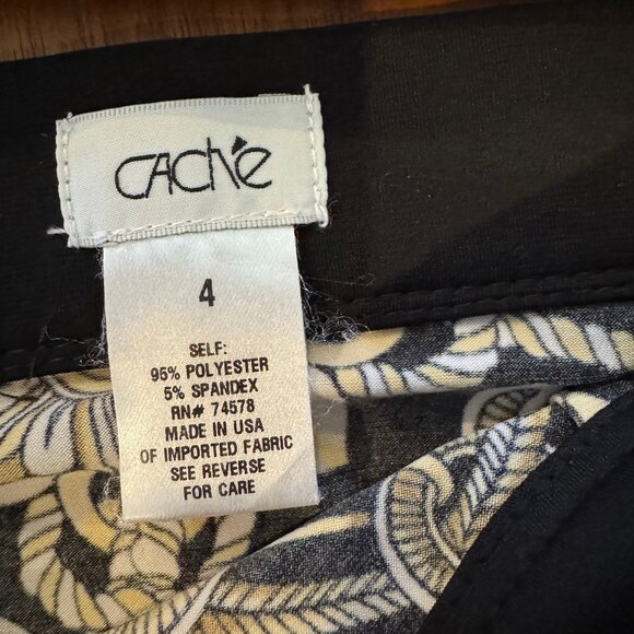 Cache Black and Gold Mini Skirt - Picture 2 of 5